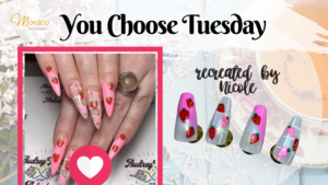 You Choose Tuesday – Sweet Strawberries using Artistic Gel On Extensions