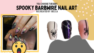 Read more about the article You-Choose Tuesdays – Spooky Barbwire Nail Art